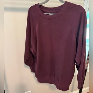 Aerie Burgundy Crewneck Sweatshirt